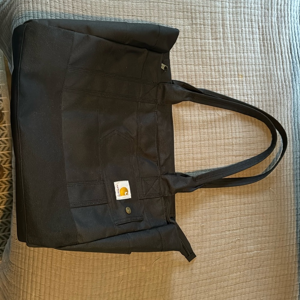 Carhartt horizontal zip tote.
